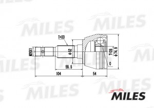 ШРУС наружный OPEL ASTRA 1.2 98-05 (с ABS) (SKF VKJA3062) GA20343 GA20343 MILES