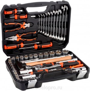 Набор инструментов (90 предметов) "АвтоDело" Professional (1/4", 1/2") 39890 AVTO DELO