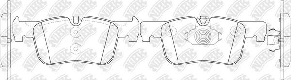 Колодки тормозные BMW 1 (F21),3 (F30) передние (4шт.) NIBK PN32005 NIBK