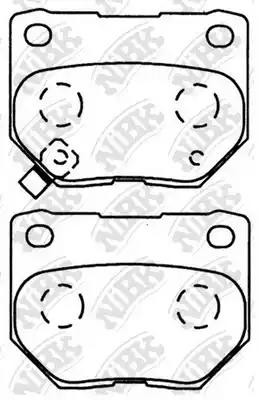 Колодки тормозные NISSAN 200SX (S14) (93-99) задние (4шт.) NIBK PN7800 NIBK