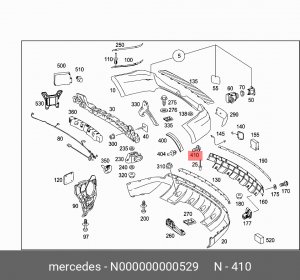 саморез !4.8x19 \ MB N 000000 000529 MERCEDES BENZ