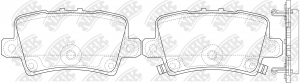 Колодки тормозные HONDA Civic 5D задние (4шт.) NIBK PN8867 NIBK