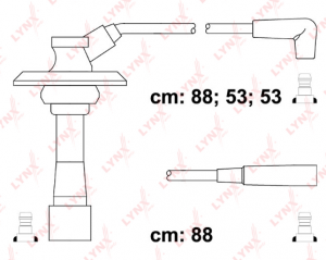 к-кт проводов высоковольтных!\ Subaru Forester/Impreza/Legacy 2.0i 92> SPE7111 LYNXAUTO