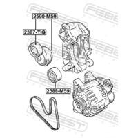 Натяжитель ремня 2590-M59 2590M59 FEBEST