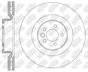 Диск тормозной LAND ROVER Discovery (16-),Defender (20-) передний (1шт.) NIBK RN2343 NIBK