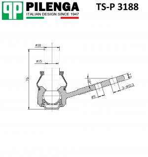 Опора шаровая рычага подвески GM LACETTI, NUBIRA TS-P3188 TS-P 3188 PILENGA