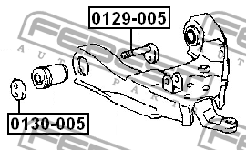 Эксцентрик TOYOTA HILUX KDN1##,LN1##,RZN168,173 1997.08-2005.08 0130-005 0130-005 FEBEST
