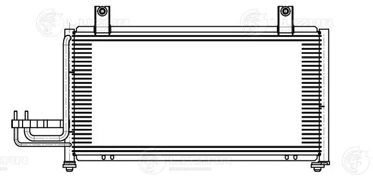 Радиатор кондиц. для а/м Kia Spectra (97-) (Halla)  LRAC0802 LRAC 0802 LUZAR
