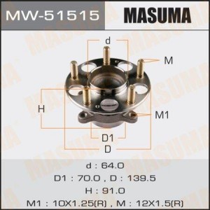 СТУПИЧНЫЙ УЗЕЛ MASUMA REAR CIVIC 14- RUS (WITH ABS) MW-51515 MASUMA