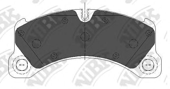 Колодки тормозные PORSCHE Cayenne (10-) передние (4шт.) NIBK PN35001 NIBK