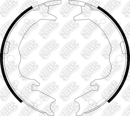 Колодки тормозные барабанные HONDA ACCORD 2003-2008 FN0570 FN0570 NIBK