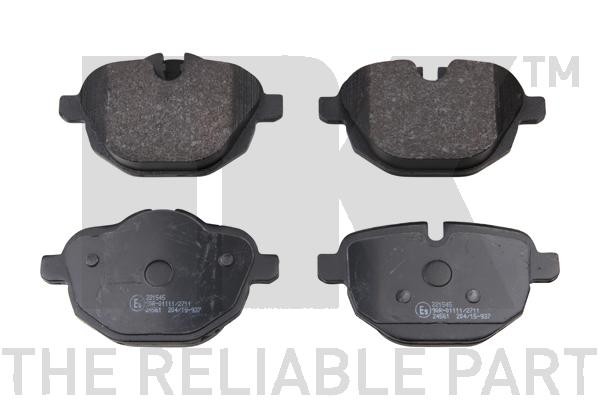 колодки дисковые задние! с антискр. пл.\ BMW E60/E61 2.0/F10/Z4 3.5i 05> 221545 NK