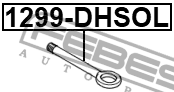 Крюк буксирный HYUNDAI GETZ 02 2002- 1299-DHSOL 1299-DHSOL FEBEST