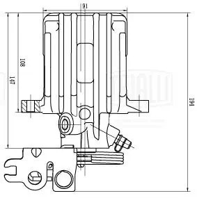 Суппорт торм. для а/м VW Caddy 04- зад. прав. d38мм CF002036 CF002036 TRIALLI
