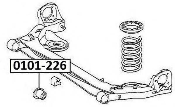 САЙЛЕНБЛОК ЗАДНЕЙ БАЛКИ TOYOTA/LEXUS 101226 0101-226 ASVA