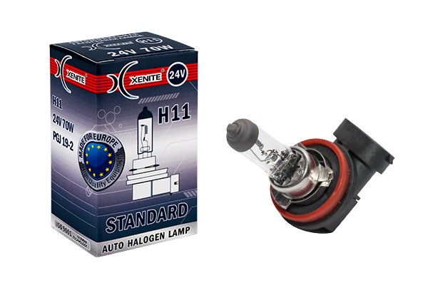 лампа! галогенная Н11 PGJ19-2 24V 70W STANDARD (упак. 1шт.)\ 1007067 XENITE