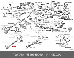 ВАЛ РУЛЕВОЙ 45203-60090 TOYOTA