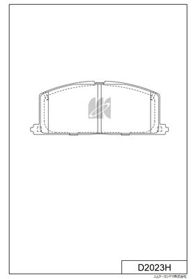 Колодки тормозные дисковые пер. TOYOTA CARINA E 92-98 D2023H D2023H MK KASHIYAMA