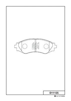 Колодки тормозные дисковые Chevrolet Evanda 05- D11125 D11125 MK KASHIYAMA