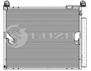 Радиатор кондиц. с ресивером для а/м Toyota Land Cruiser Prado (09-) 4.0i LRAC19 LRAC1971 LUZAR