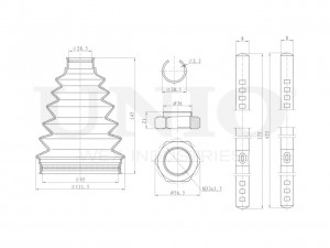 Пыльник ШРУСа (к-т) DUC-30111K UNIO