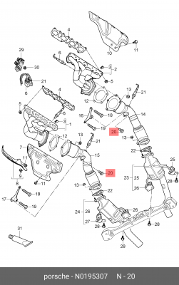 Болт VAG OE N 019 530 7 VAG