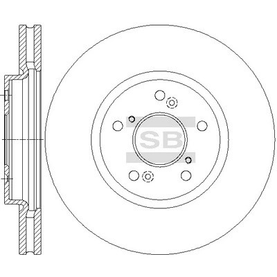 Диск тормозной SD4126 SD4126 SANGSIN