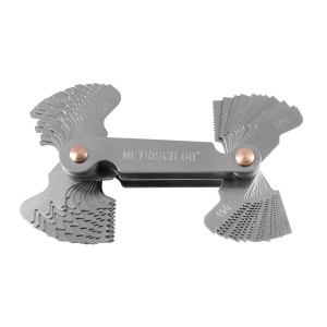 Резьбомер метрический 0.25-6.0мм, дюймовый 4-62TPI 52 шаблона AV STEEL AV921183 AV STEEL