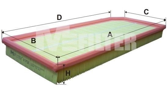 фильтр воздушный!\ Audi A3/TT, VW EOS/Golf/Jetta/Passat, Skoda Octavia 2.0 04> K750 MFILTER AUTOMOTIVE FILTERS