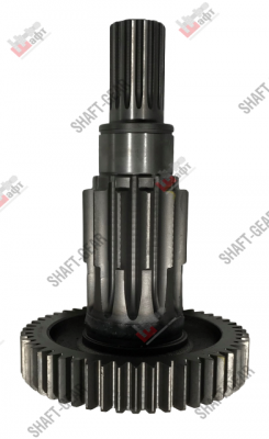 Вал промежуточный демультипликатора (длинный) КПП 12JS,Shaanxi, Shacman, Jac, Ca 12JS160T1707048 SHAFT