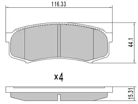 колодки дисковые передние!\ Toyota Land Cruiser 100 4.7i 32V/4.2TD 98> FBP1739 FREMAX