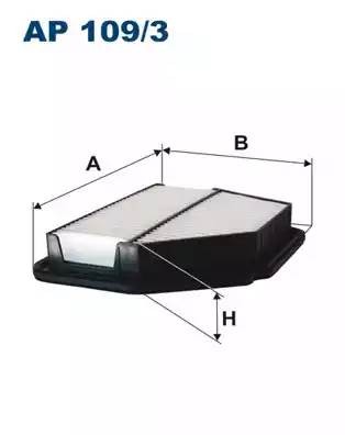 Фильтр воздушный CHEVROLET Captiva (07-) (2.0 D/2.4) FILTRON AP1093 FILTRON