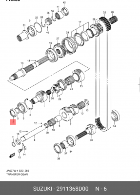 Сальник (41781002/281017/0011873 ЯПОНИЯ) 29113-68D00 SUZUKI