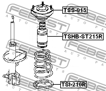Пыльник амортизатора TSHB-ST215R TSHB-ST215R FEBEST