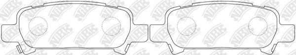 Колодки тормозные SUBARU Forester,Legacy,Impreza задние (4шт.) NIBK PN7415 NIBK