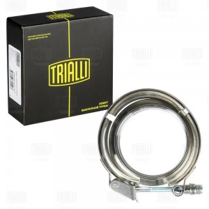 Хомут глушителя V-band быстросъемный с фланцами D=63 мм (нерж. сталь) (VC 63 SS) VC 63 SS TRIALLI