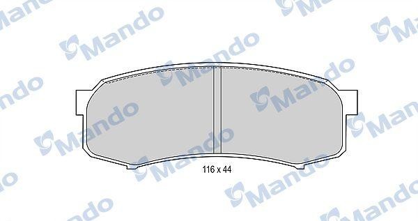 Колодки тормозные дисковые перед MBF015845 MANDO