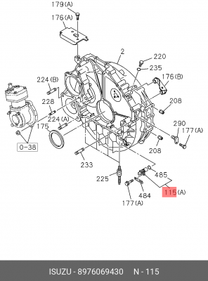 датчик полож. коленв. !\ ISUZU 8-97606-943-0 ISUZU