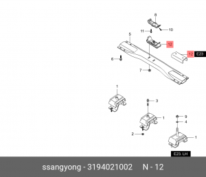 Опора двигателя SSANGYONG Actyon (06-),Kyron (05-),Actyon Sports (06-),Rexton (0 3194021002 SSANG YONG