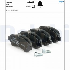LP1727 колодки дисковые п.\ Peugeot 206/207/307, Citroen Xsara/Berlingo/C4 1.4i- LP1727 DELPHI