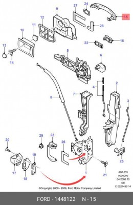 1448122 РУЧКА ДВЕРИ 1 448 122 FORD