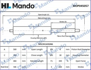 AUDI A3/VW GOLF IV/ BORA MOP045057 MANDO