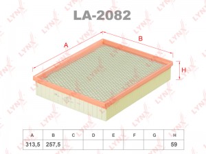 Фильтр воздушный LA-2082 LA-2082 LYNXAUTO