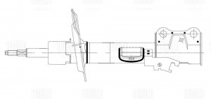 Амортизатор для а/м Geely Emgrand X7 (16-) (стойка) перед. прав. (AG 30358) AG 30358 TRIALLI