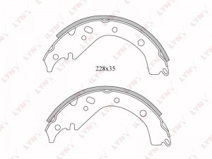 Колодки тормозные задние подходит для TOYOTA Allion 1.8-2.0 01-07 / Corolla Spac BS-7512 LYNXAUTO