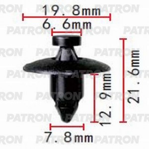Клипса VOLVO S40 (04-),S60 (-09),S80 (07-) бампера переднего PATRON P371391 PATRON