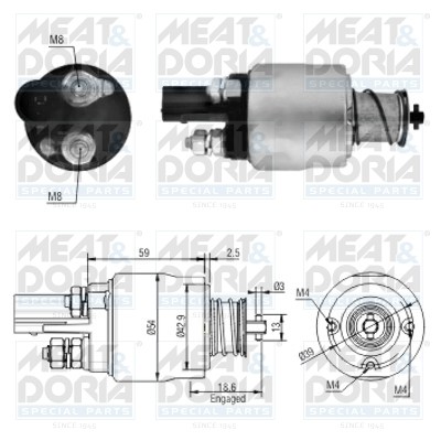 Реле втягивающее VW Golf AUDI A3 MEAT&DORIA 46126 MEAT DORIA