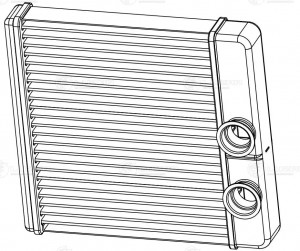 Радиатор отопителя ВАЗ-2190 (15-) алюминиевый (тип KDAC) LUZAR LRH0194 LUZAR