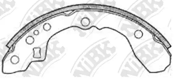 Колодки тормозные барабанные KIA RIO (DC_)  FN3347 FN3347 NIBK