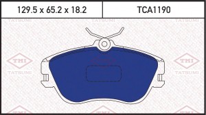 колодки дисковые передние!с датчиком износа\VW T4 1.8-2.5TDi 90-99 TCA1190 TATSUMI